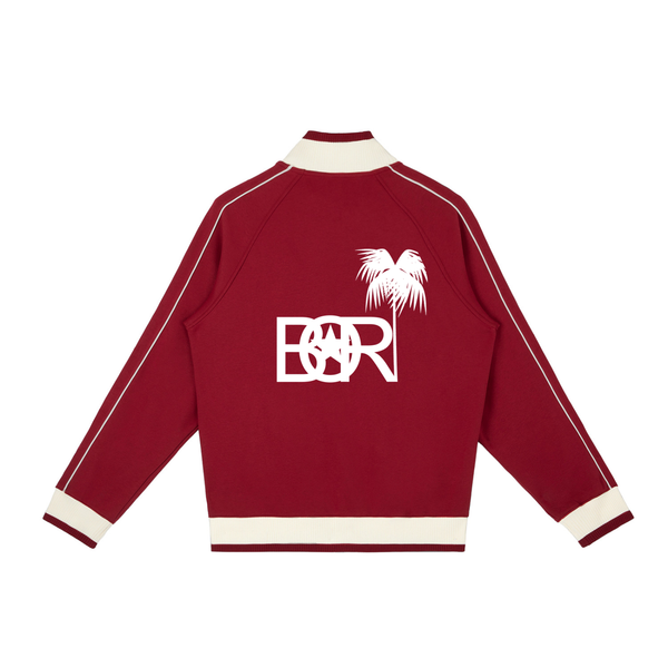 Borl Color Block Raglan Sleeve Zip Track Jacket - PR FLAGS UP