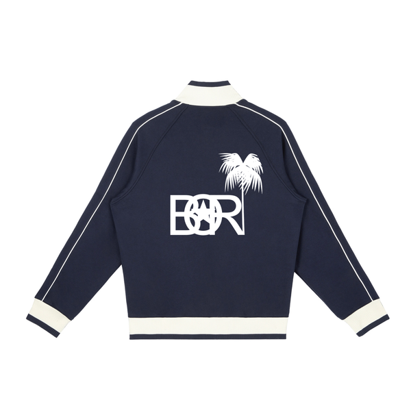 Borl Color Block Raglan Sleeve Zip Track Jacket - PR FLAGS UP