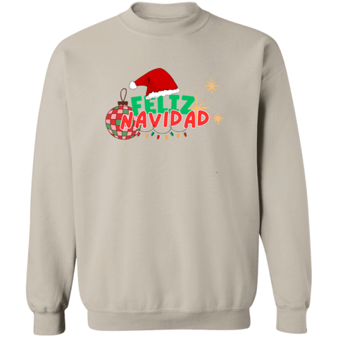 Feliz Navidad G180 Crewneck Pullover Sweatshirt
