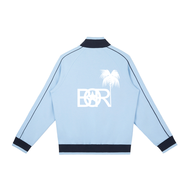 Borl Color Block Raglan Sleeve Zip Track Jacket - PR FLAGS UP