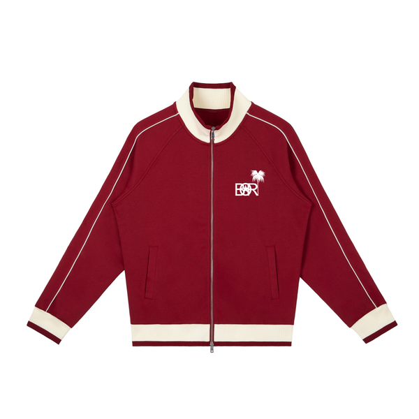 Borl Color Block Raglan Sleeve Zip Track Jacket - PR FLAGS UP