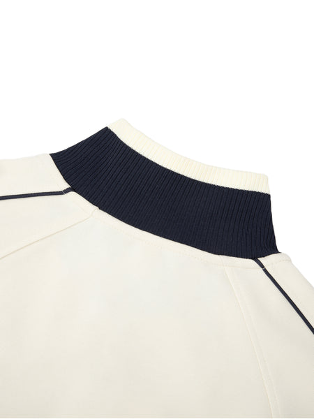 Borl Color Block Raglan Sleeve Zip Track Jacket - PR FLAGS UP