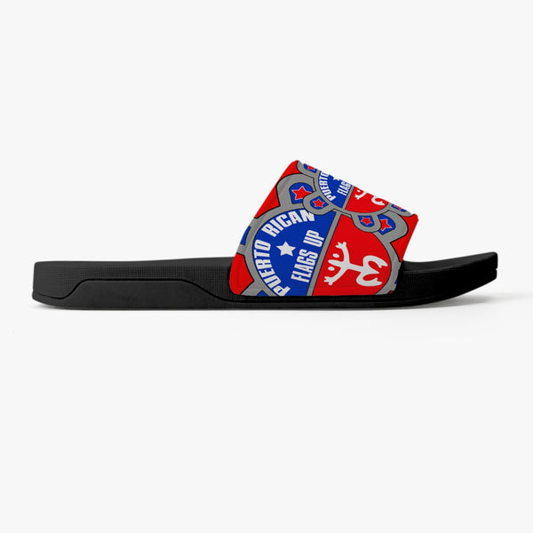 PR Flags Up Logo Casual Sandals - Black