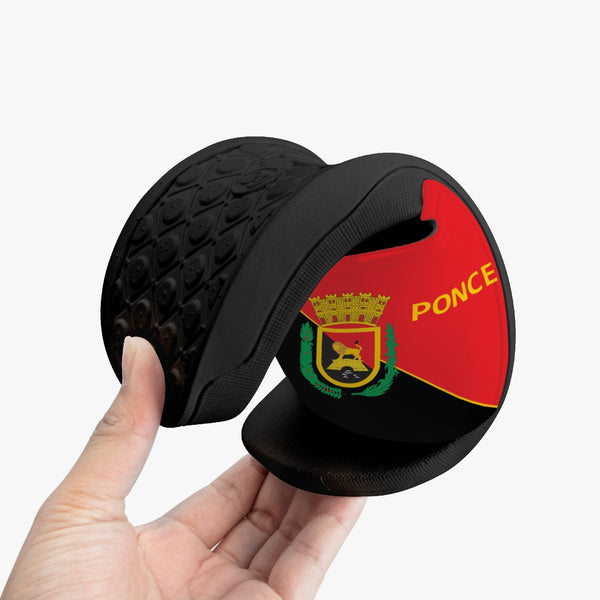 Ponce Flag Casual Sandals - Black