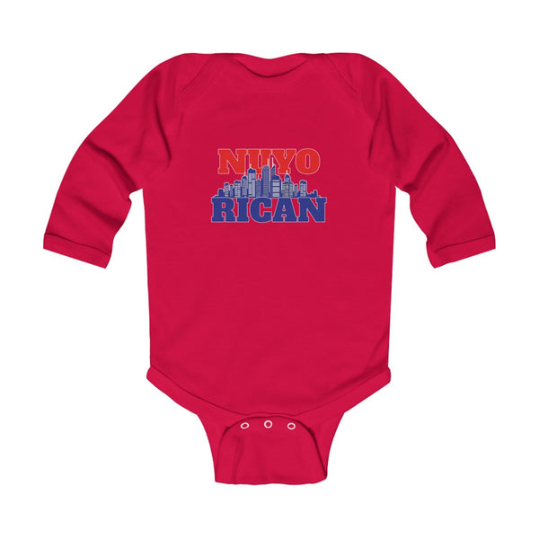 NuyoRican B/R Infant Long Sleeve Bodysuit