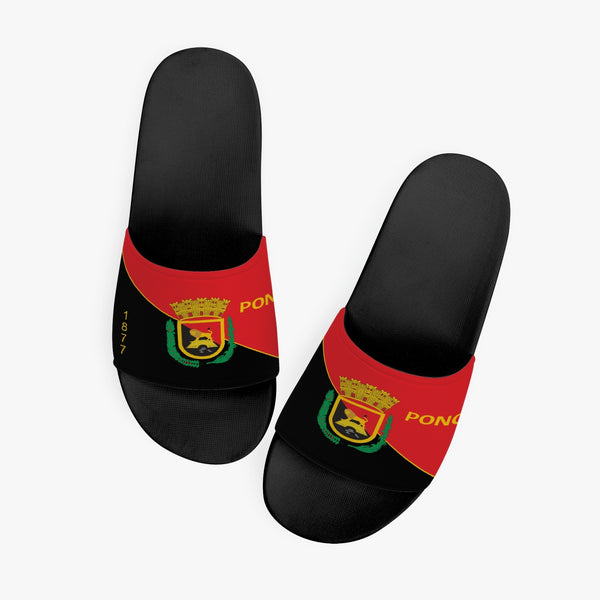 Ponce Flag Casual Sandals - Black