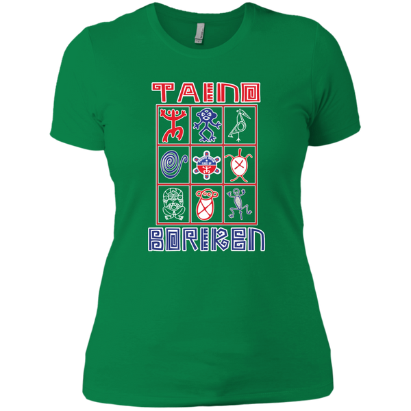 Taino Boriken Next Level Ladies' Boyfriend Tee - PR FLAGS UP