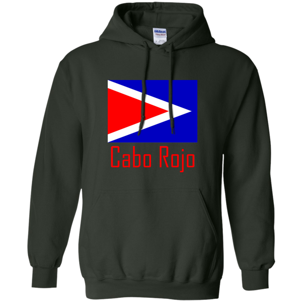 Cobo Rojo Flag G185 Gildan Pullover Hoodie 8 oz. - PR FLAGS UP