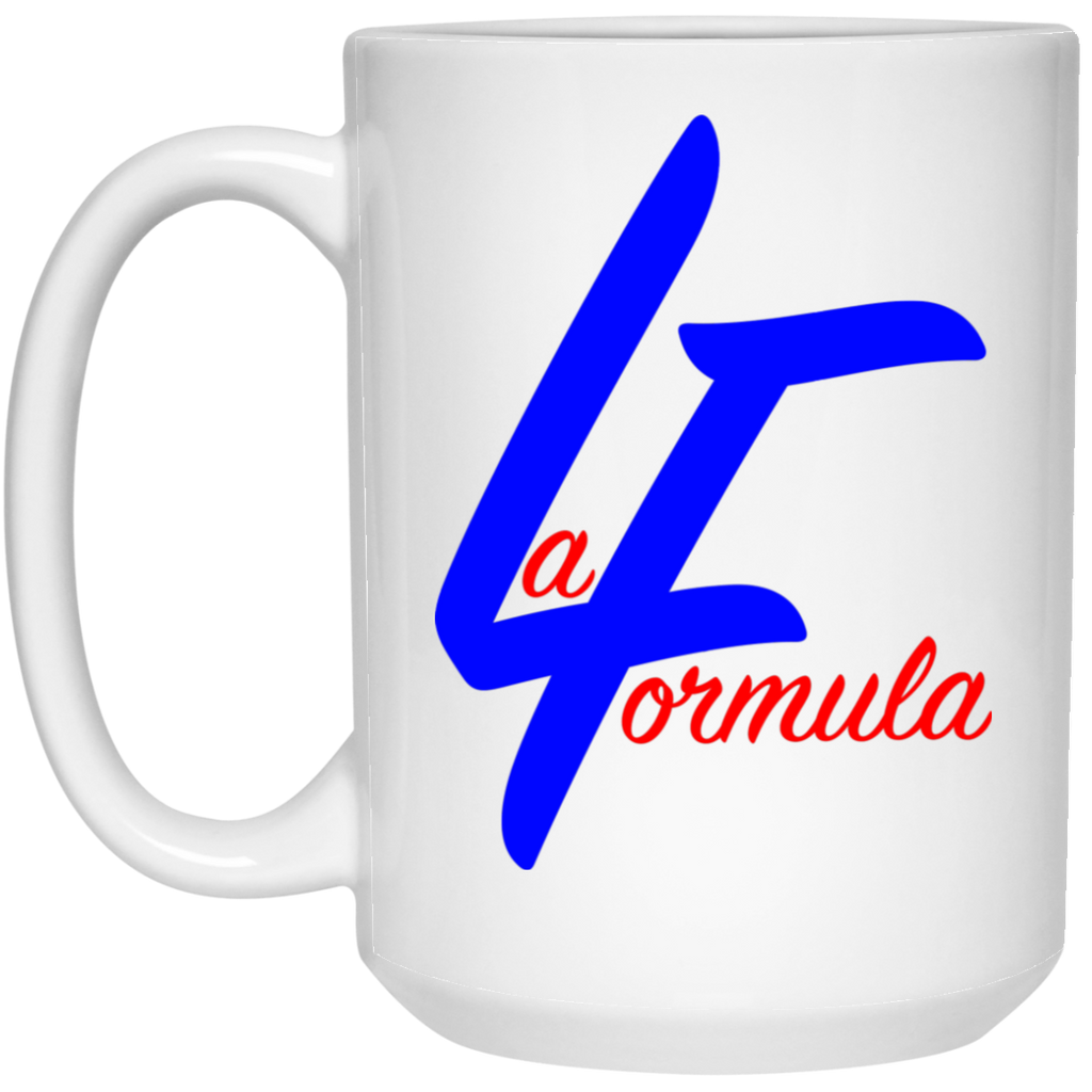 LA Formula Logo 21504 15 oz. White Mug
