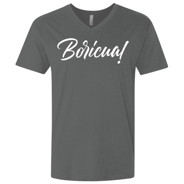 Boricua NL3200 Men's Premium Fitted SS V-Neck