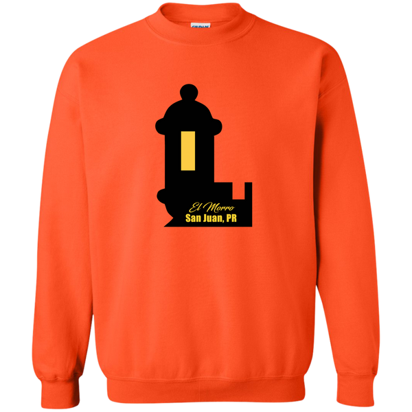 El Morro 2 Printed Crewneck Pullover Sweatshirt  8 oz - PR FLAGS UP