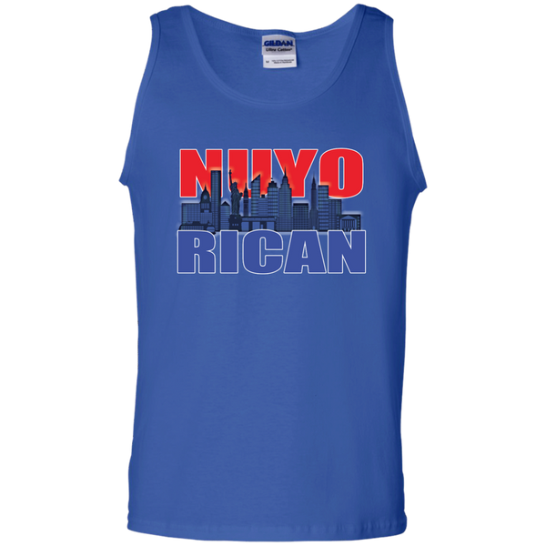 NuyoRican 2 100% Cotton Tank Top - PR FLAGS UP