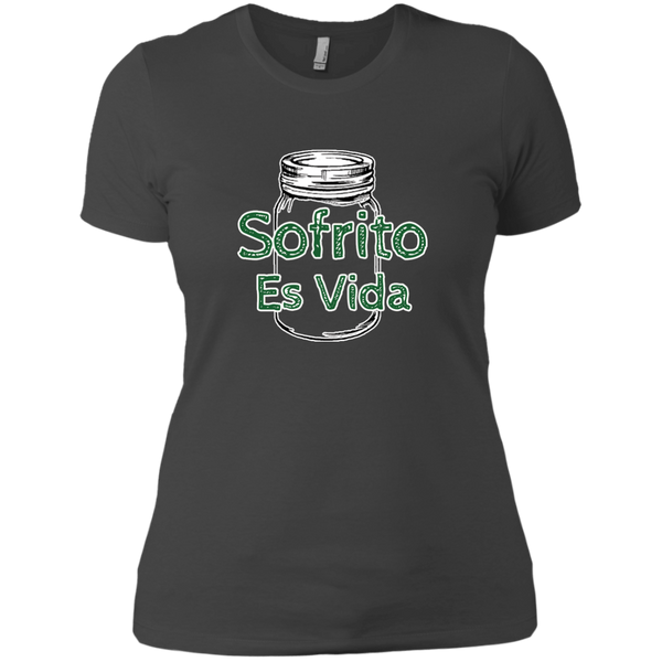 Sofrito Es Vida Next Level Ladies' Boyfriend Tee - PR FLAGS UP