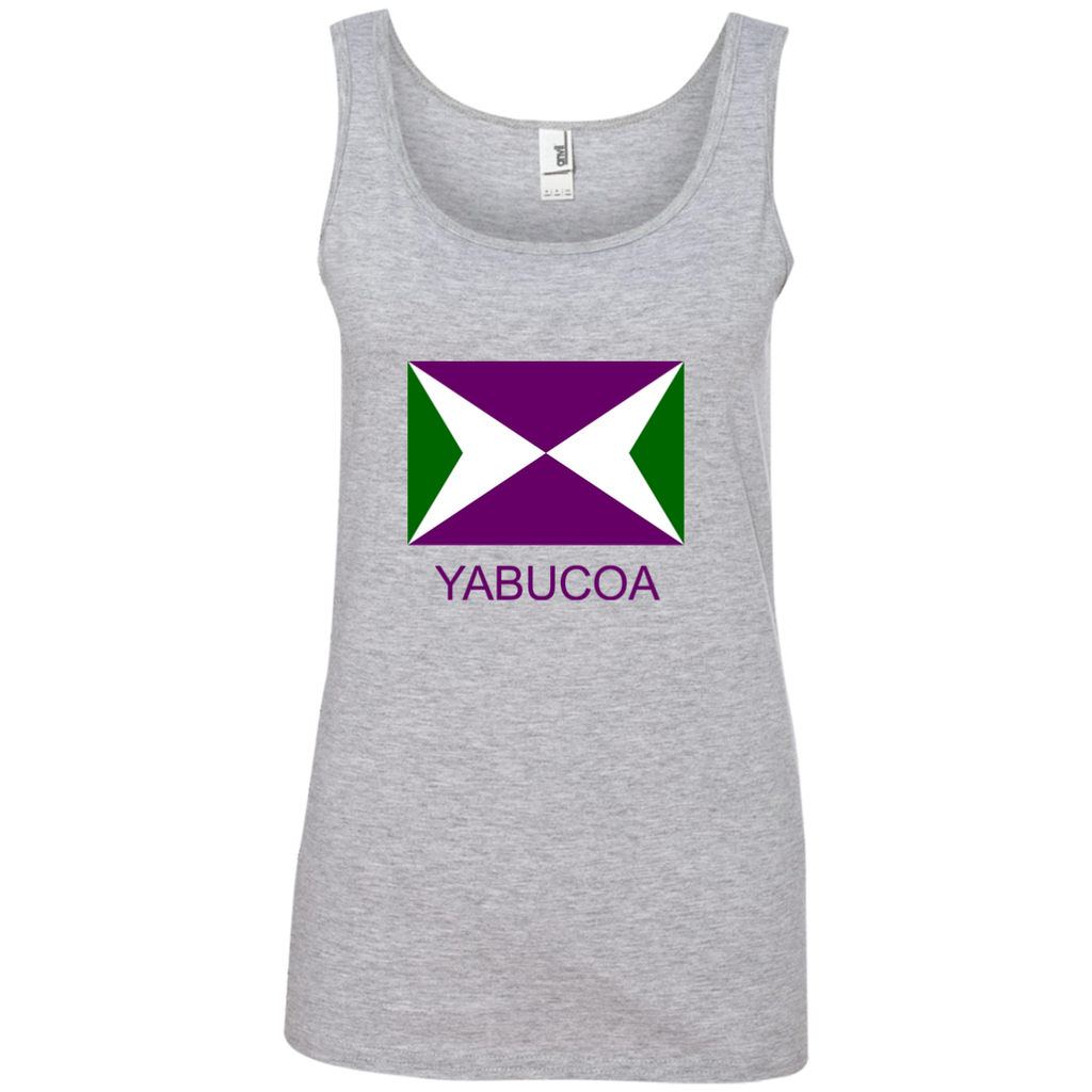 Yabucoa 882L Anvil Ladies' 100% Ringspun Cotton Tank Top - PR FLAGS UP