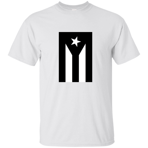 Black Flag of Puerto Rico G200B Gildan Youth Ultra Cotton T-Shirt - PR FLAGS UP