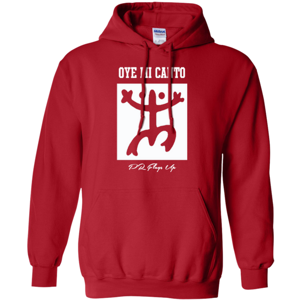 Oye Mi Canto El Coqui Pullover Hoodie 8 oz - PR FLAGS UP