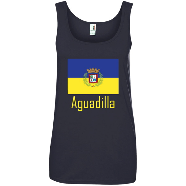 Aguadilla Flag 882L Anvil Ladies' 100% Ringspun Cotton Tank Top - PR FLAGS UP