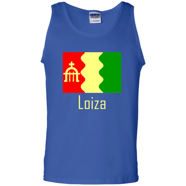 Loiza Flag G220 Gildan 100% Cotton Tank Top - PR FLAGS UP