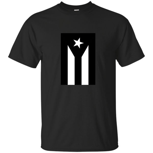Black Flag of Puerto Rico G200B Gildan Youth Ultra Cotton T-Shirt - PR FLAGS UP