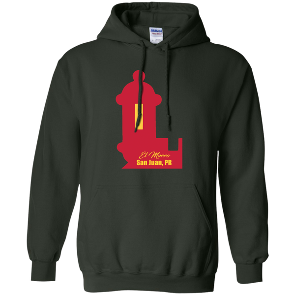 El Morro Pullover Hoodie 8 oz - PR FLAGS UP