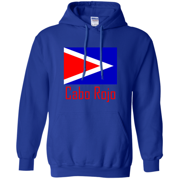 Cobo Rojo Flag G185 Gildan Pullover Hoodie 8 oz. - PR FLAGS UP