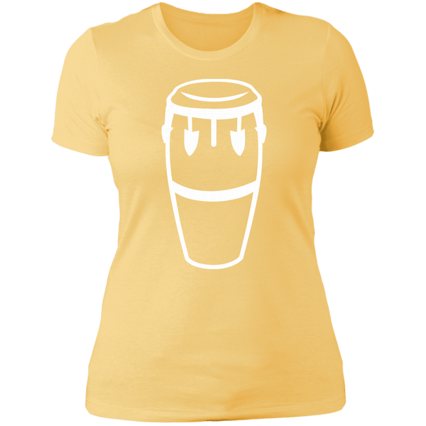 Conga Drum NL3900 Next Level Ladies' Boyfriend T-Shirt - PR FLAGS UP
