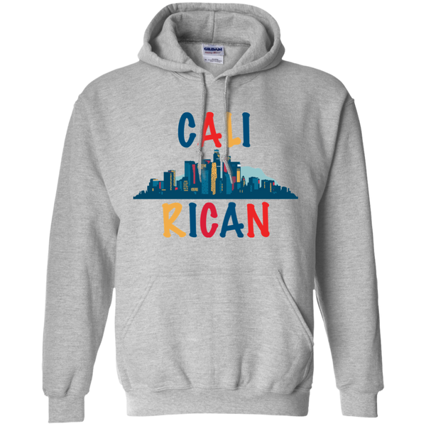 Cali Rican G185 Gildan Pullover Hoodie 8 oz. - PR FLAGS UP