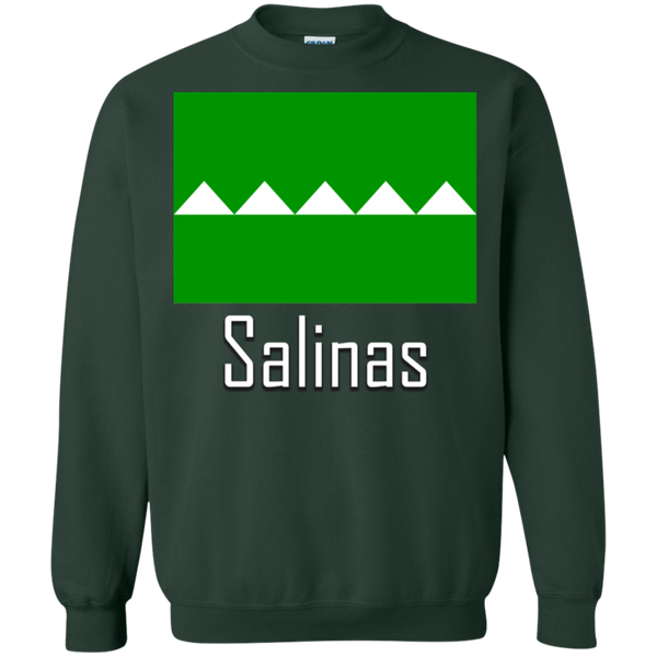 Salinas Flag G180 Gildan Crewneck Pullover Sweatshirt  8 oz. - PR FLAGS UP