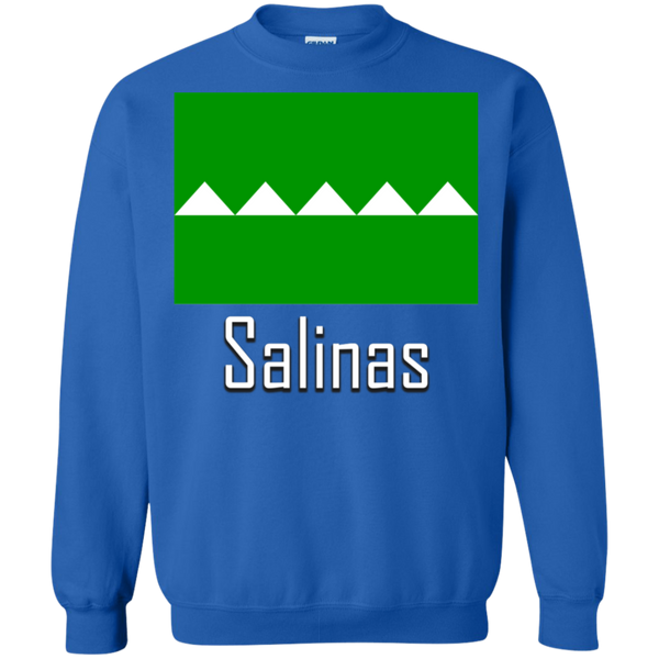 Salinas Flag G180 Gildan Crewneck Pullover Sweatshirt  8 oz. - PR FLAGS UP