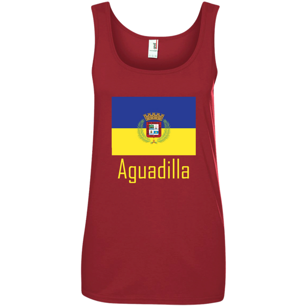 Aguadilla Flag 882L Anvil Ladies' 100% Ringspun Cotton Tank Top - PR FLAGS UP