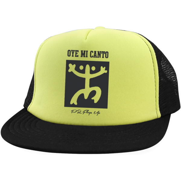 Oye Mi Canto El Coqui Trucker Hat with Snapback - PR FLAGS UP