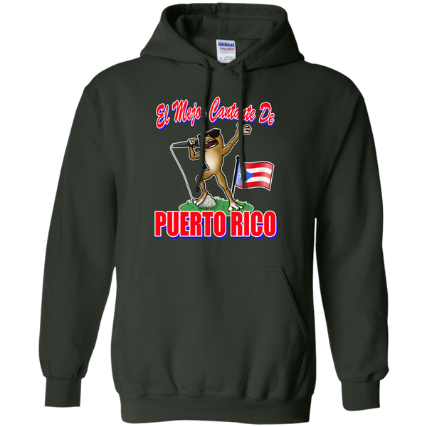 El Mejor Cantante Pullover Hoodie 8 oz - PR FLAGS UP