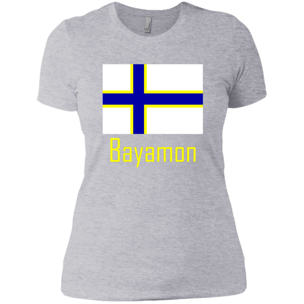 Bayamon Flag NL3900 Next Level Ladies' Boyfriend T-Shirt - PR FLAGS UP