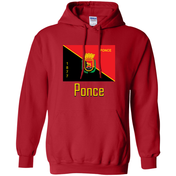 Ponce Flag G185 Gildan Pullover Hoodie 8 oz. - PR FLAGS UP