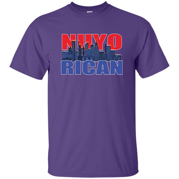 NuyoRican 2 Custom Ultra Cotton T-Shirt - PR FLAGS UP