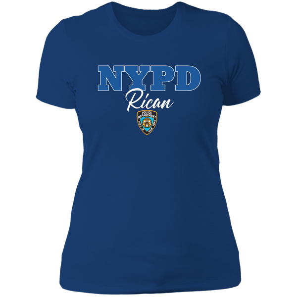 NYPD Rican NL3900 Next Level Ladies' Boyfriend T-Shirt