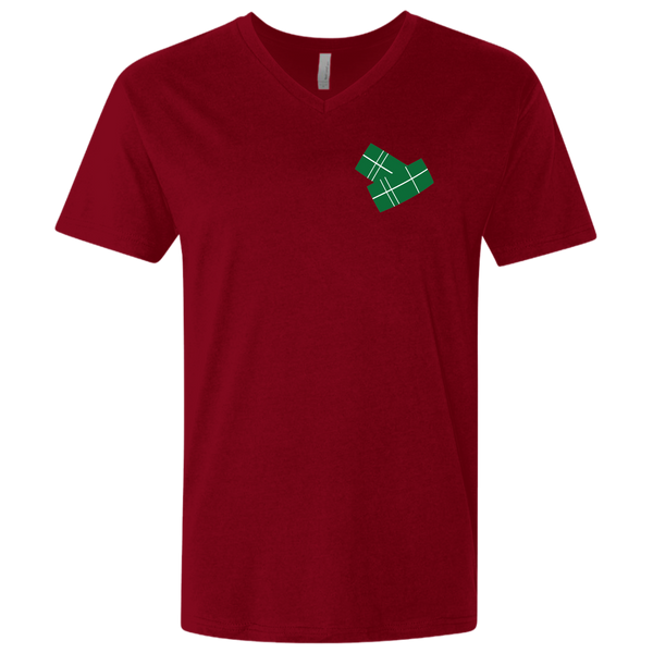 Pasteles NL3200 Next Level Men's Premium Fitted SS V-Neck - PR FLAGS UP