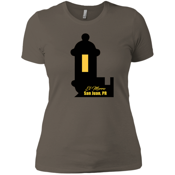 El Morro 2 Next Level Ladies' Boyfriend Tee - PR FLAGS UP