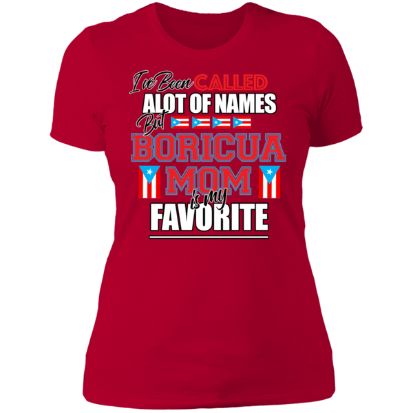 Boricua Mom NL3900 Ladies' Boyfriend T-Shirt