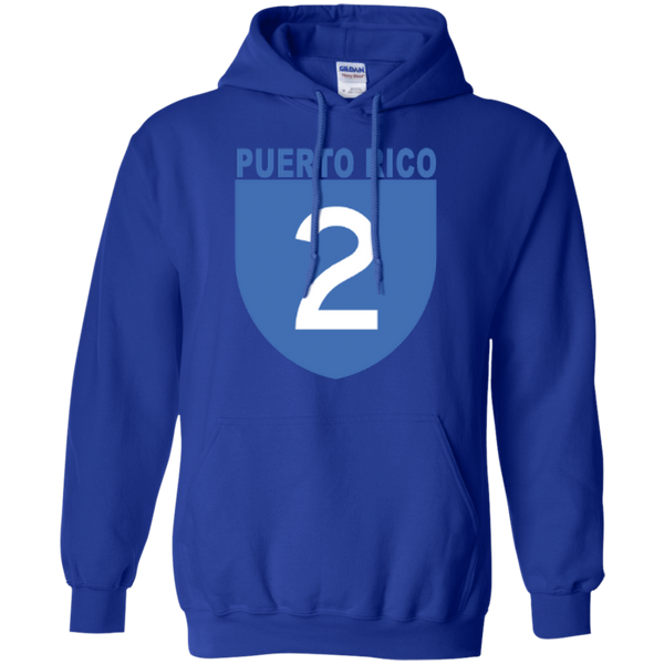 La Numero 2 G185 Gildan Pullover Hoodie 8 oz. - PR FLAGS UP