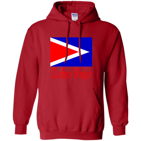 Cobo Rojo Flag G185 Gildan Pullover Hoodie 8 oz. - PR FLAGS UP