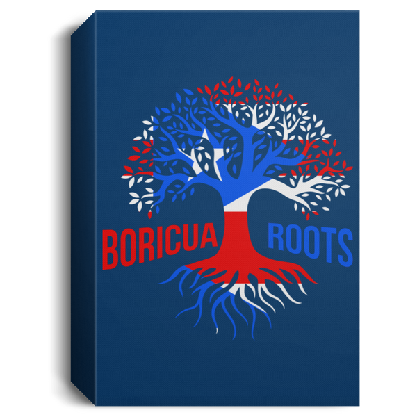 Boricua Roots Flag CANPO15 Deluxe Portrait Canvas 1.5in Frame