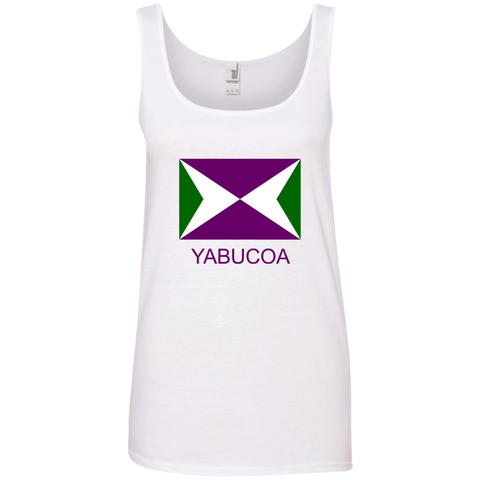 Yabucoa 882L Anvil Ladies' 100% Ringspun Cotton Tank Top - PR FLAGS UP