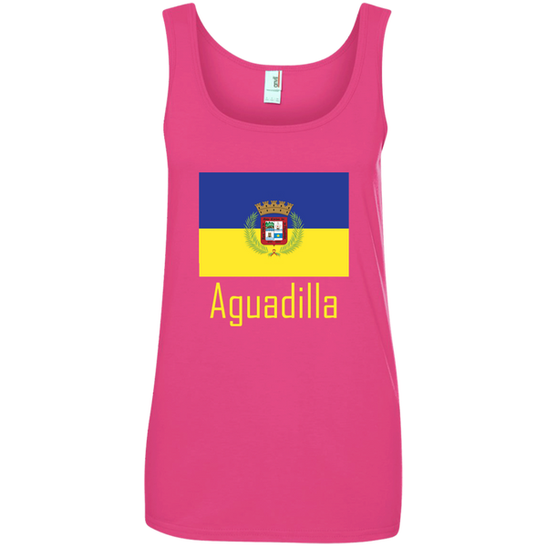 Aguadilla Flag 882L Anvil Ladies' 100% Ringspun Cotton Tank Top - PR FLAGS UP