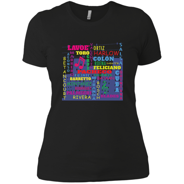 The Salsa All Stars NL3900 Next Level Ladies' Boyfriend T-Shirt - PR FLAGS UP