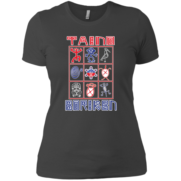 Taino Boriken Next Level Ladies' Boyfriend Tee - PR FLAGS UP