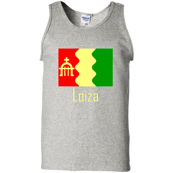 Loiza Flag G220 Gildan 100% Cotton Tank Top - PR FLAGS UP