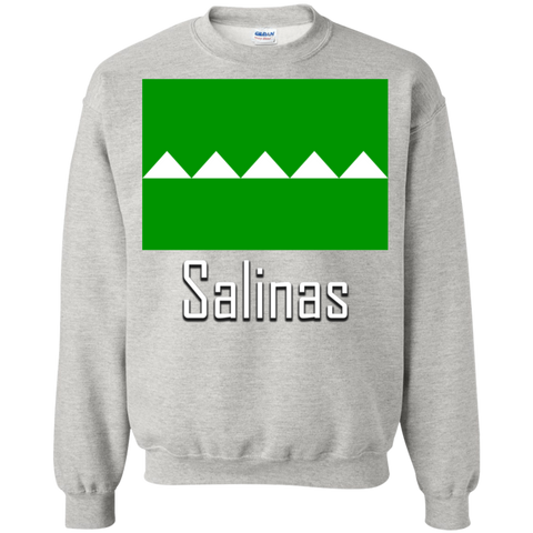 Salinas Flag G180 Gildan Crewneck Pullover Sweatshirt  8 oz. - PR FLAGS UP