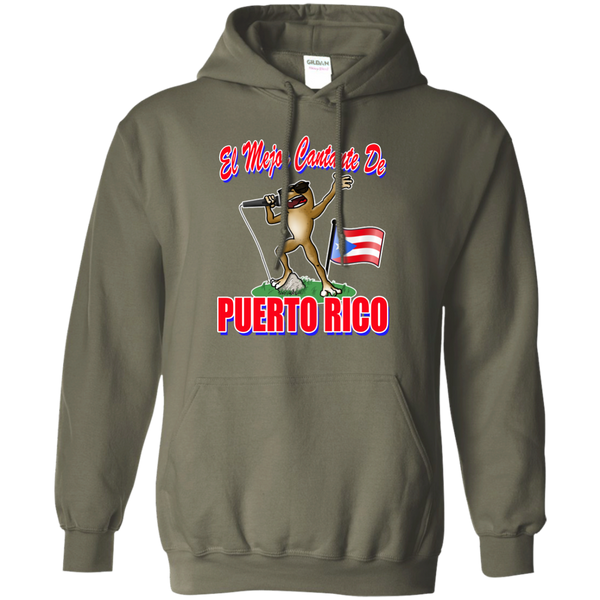 El Mejor Cantante Pullover Hoodie 8 oz - PR FLAGS UP