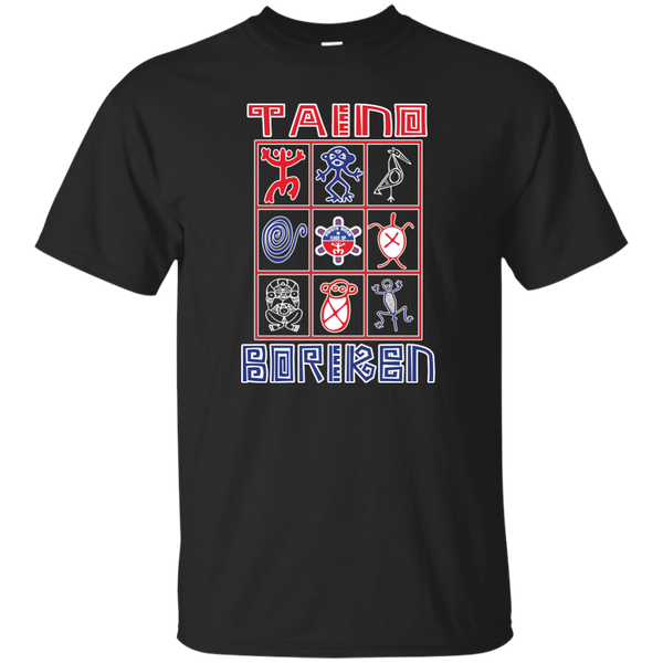 Taino Boriken Custom Ultra Cotton T-Shirt - PR FLAGS UP
